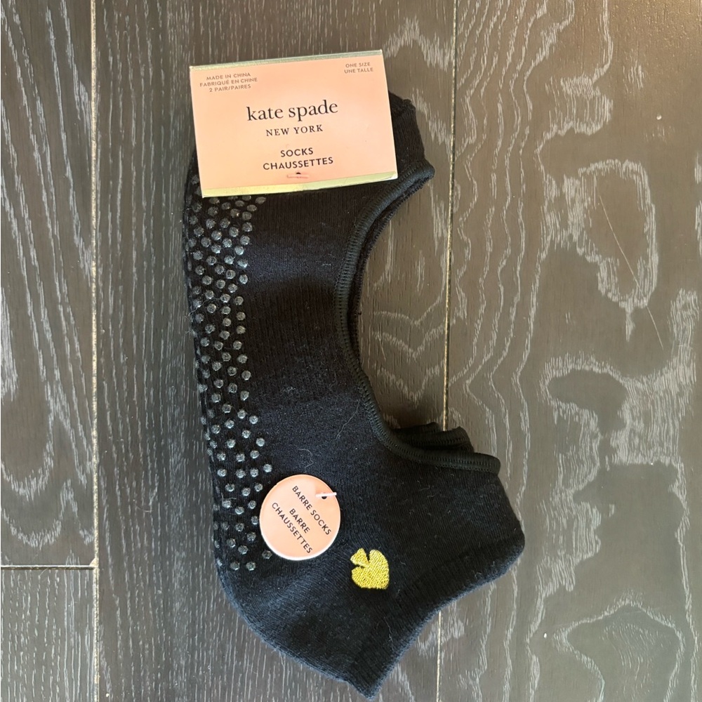 Kate Spade No Show Black Socks